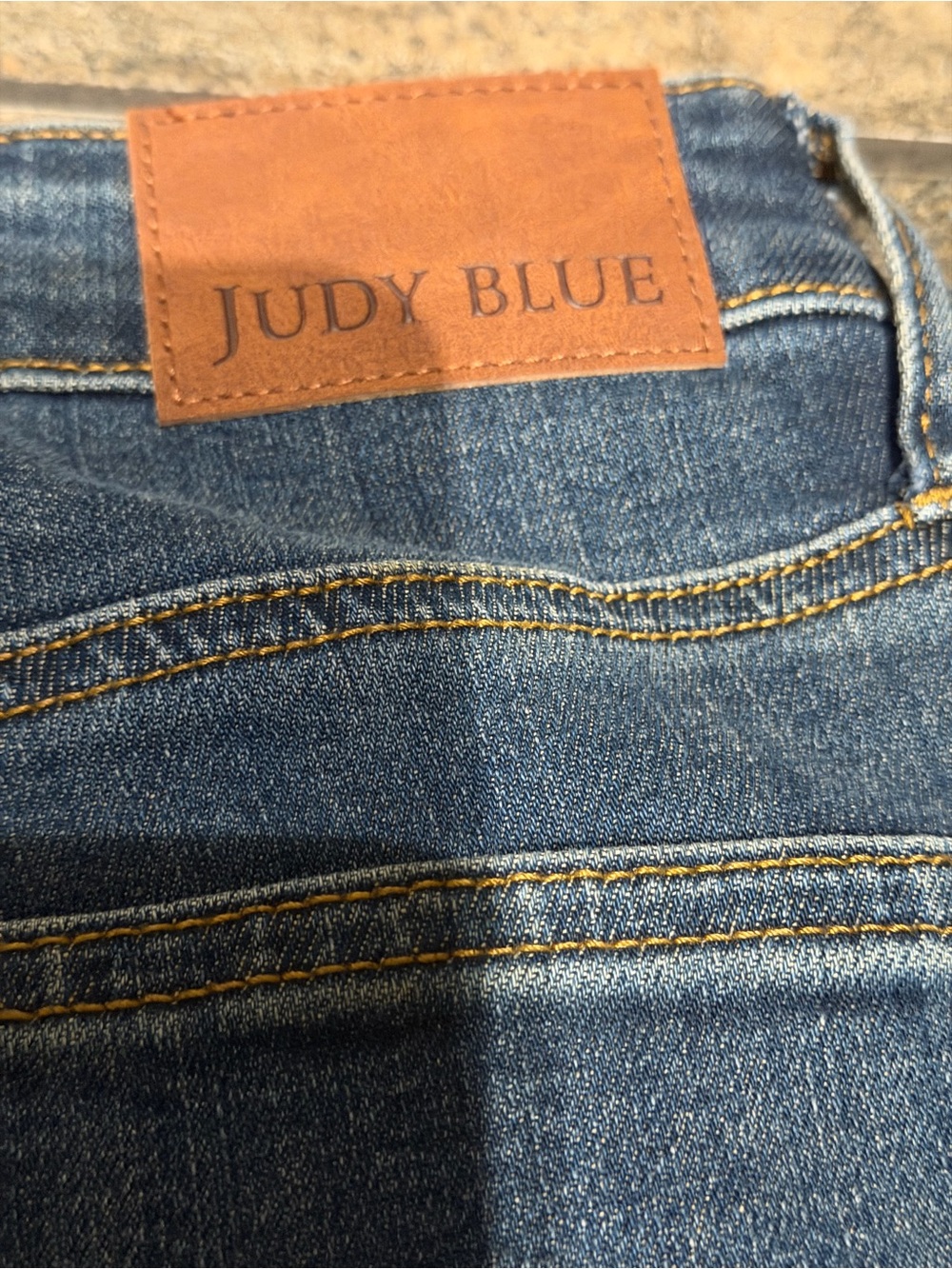 Judy Blue Indigo Flare Jeans with Decorative Stitching 0013 - Picture 9 of 14
